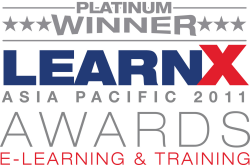 Platinum Winner LearnX Asia Pacific 2011 Awards E-Learning & Training